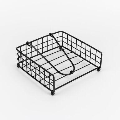 Servilletero acero Preto 19x19x7cm