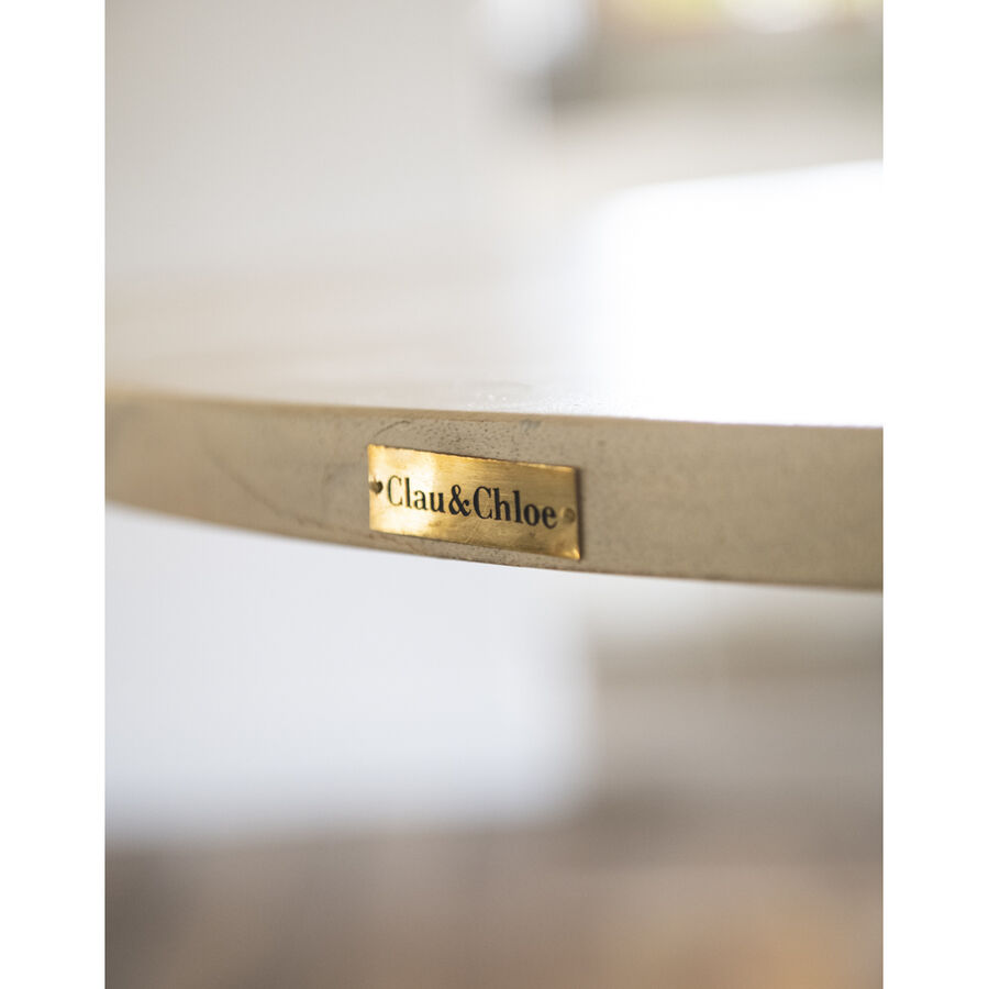 Mesa de comedor redonda de madera de mango Paris &Oslash;120x75cm Clau&Chloe