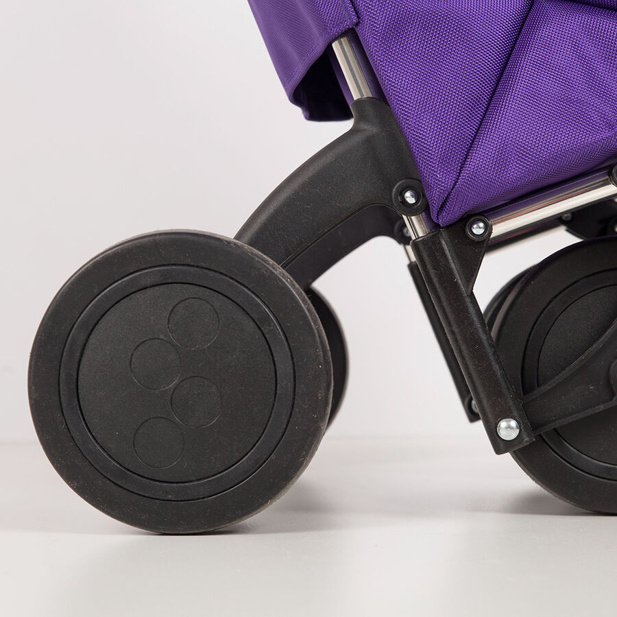 Carro de la compra plegable 4 ruedas Violeta Rolser