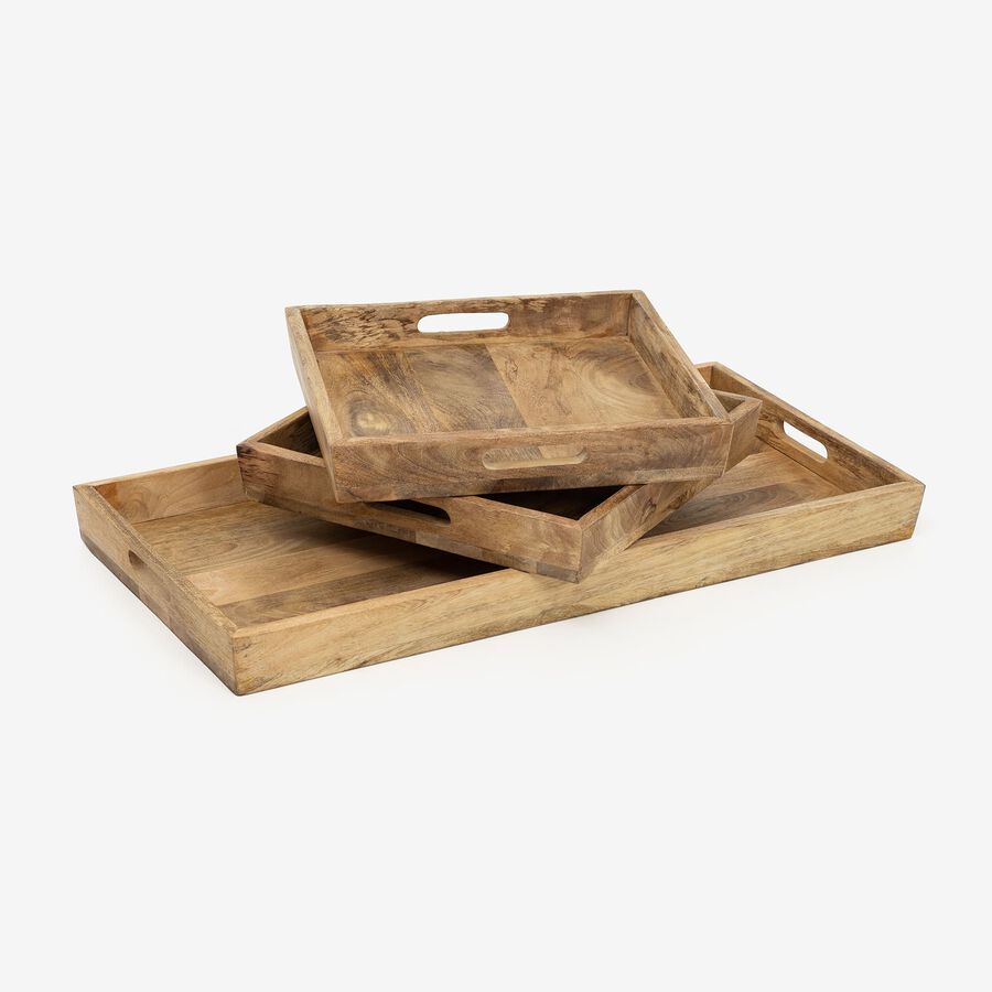 Mesa de centro en madera de mango Mil&aacute;n 80x80cm