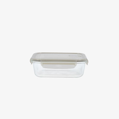Recipiente herm&eacute;tico rectangular de vidrio Bruma 104cl