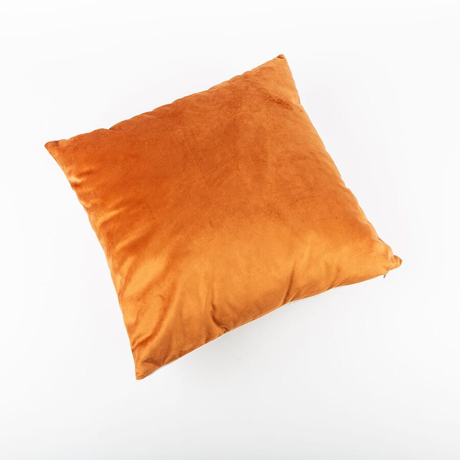 Funda de coj&iacute;n velvet ocre 45x45cm