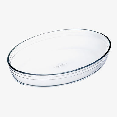 Fuente ovalada de vidrio Ocuisine 40x21cm