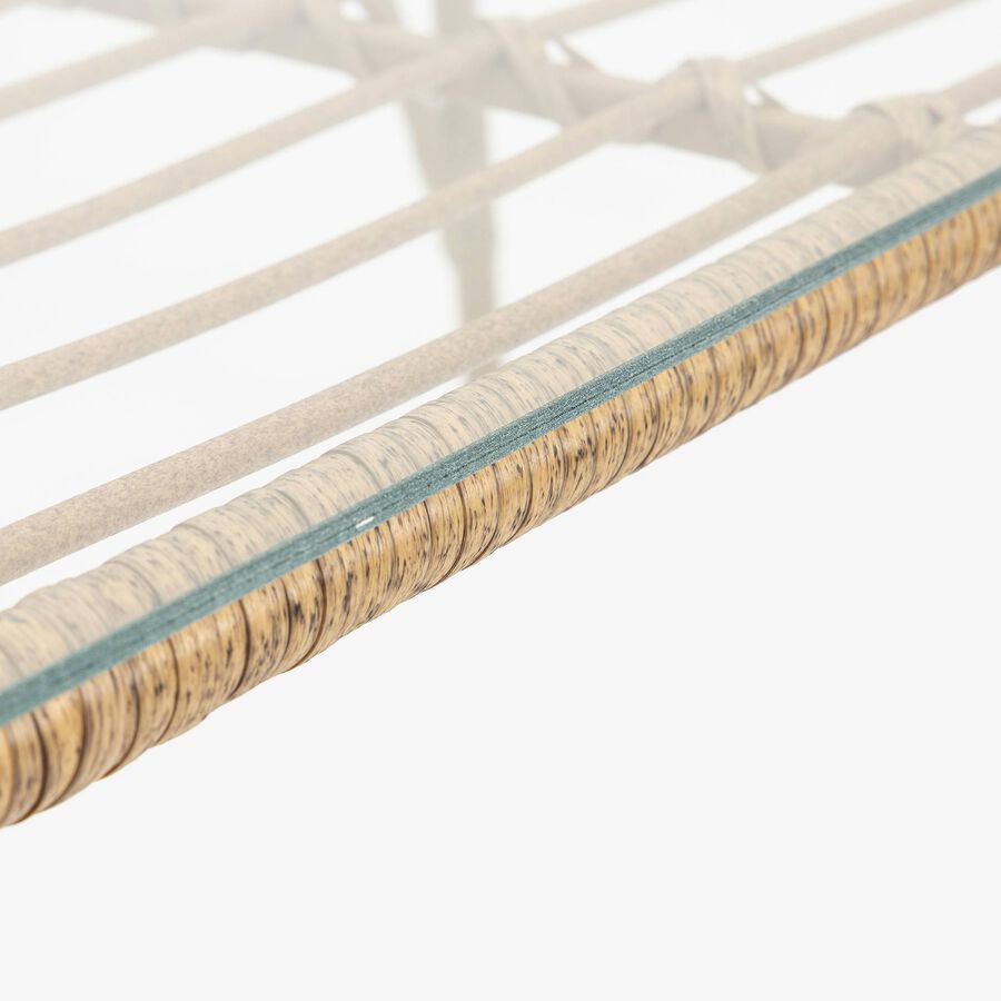 Set de jard&iacute;n 4 piezas rat&aacute;n sint&eacute;tico Creta