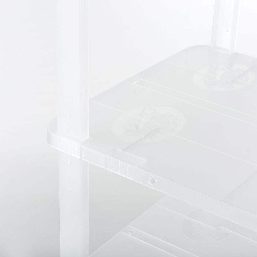 Zapatero blanco con 3 estantes 47x23x25cm