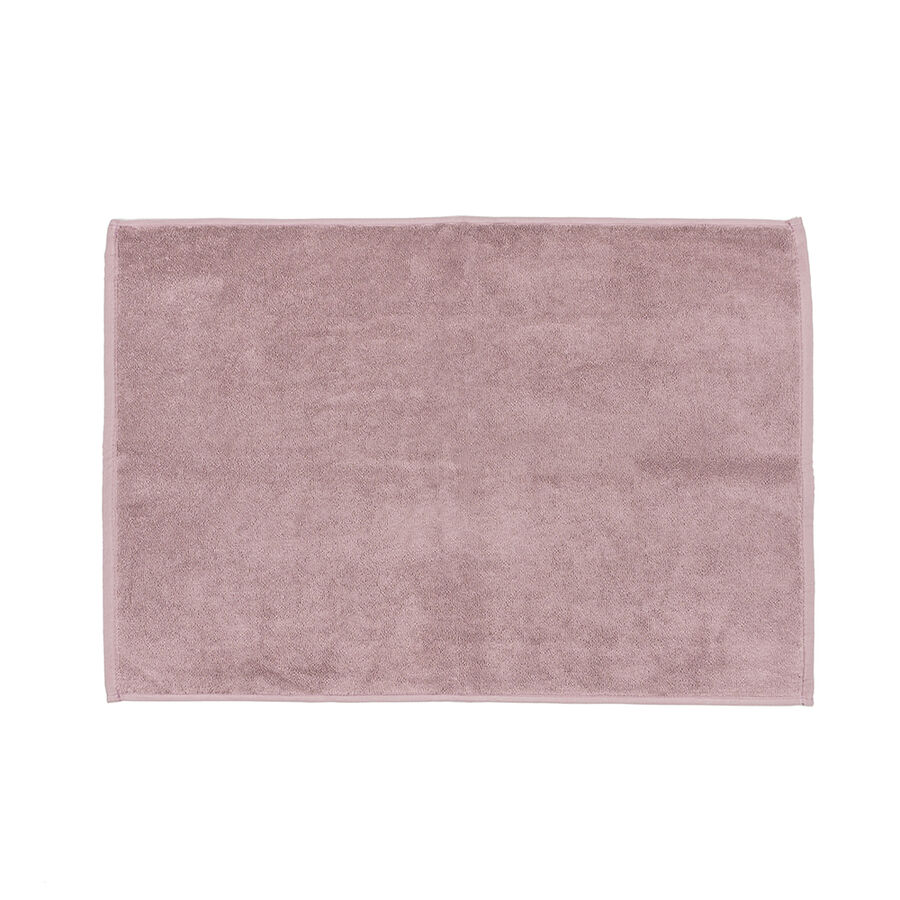 Alfombra de ba&ntilde;o algod&oacute;n Berenjena 50x70cm