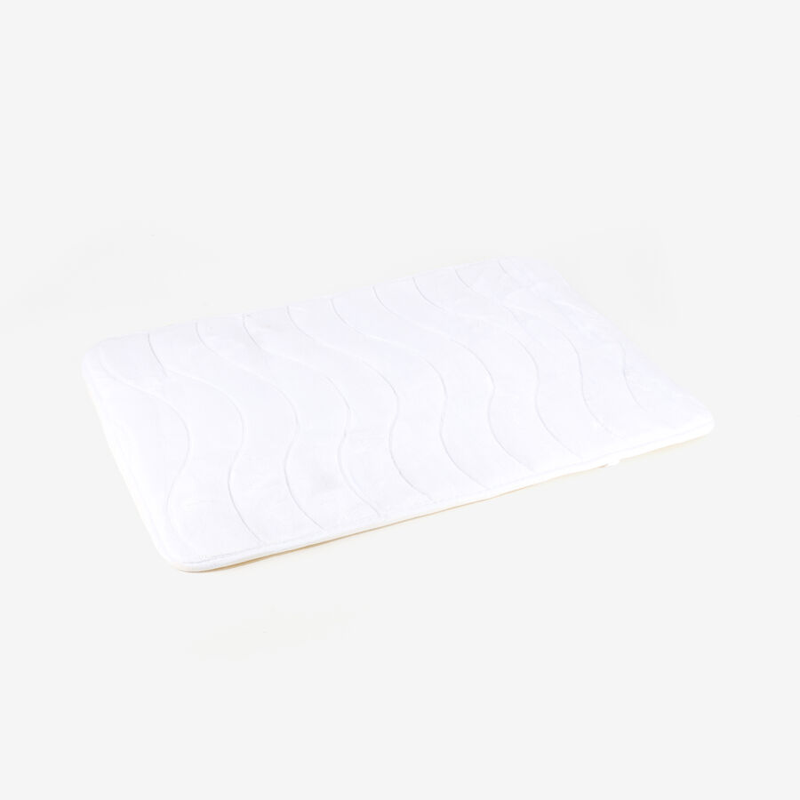 Alfombra de baño de algodón blanca 40x60cm