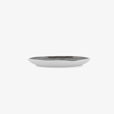 Plato de pan marr&oacute;n de porcelana Nero &Oslash;16cm