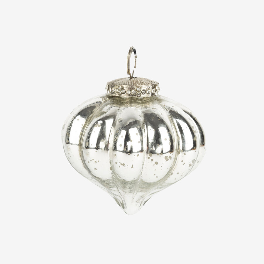 Bola decorativa de cristal plateaeda Ø8cm