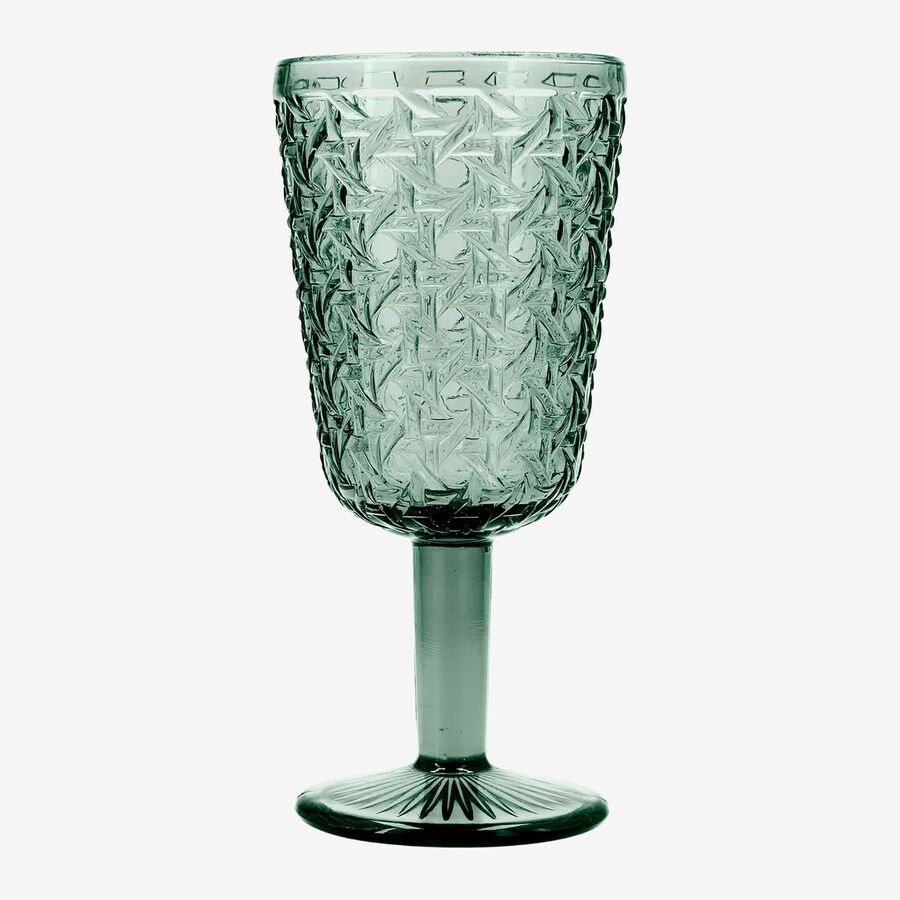 Copa de vidrio verde Jadea 28,5cl 