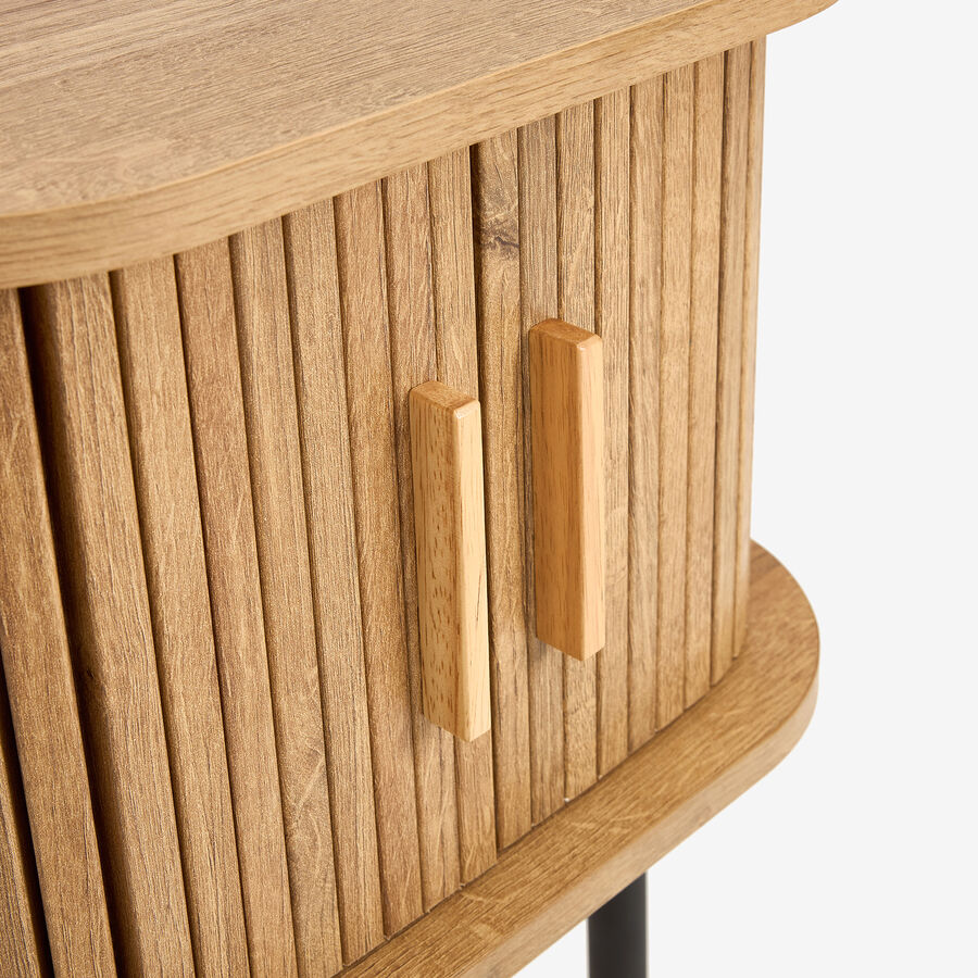 Mesa de noche de madera MDF Valote 40x40x53cm