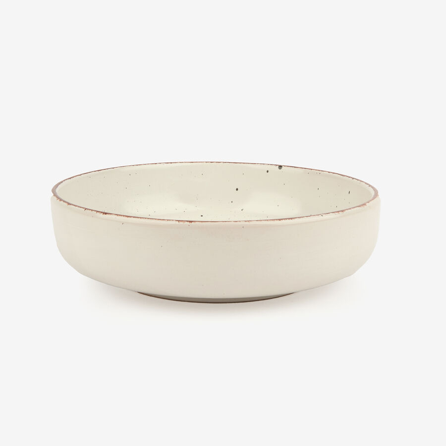 Vajilla de 12 piezas de cer&aacute;mica beige Iria