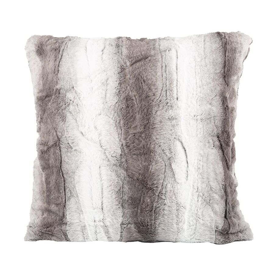 Funda de coj&iacute;n de felpa gris Alp 45x45cm