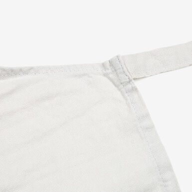 Delantal de cocina de algodón gris 80x70cm