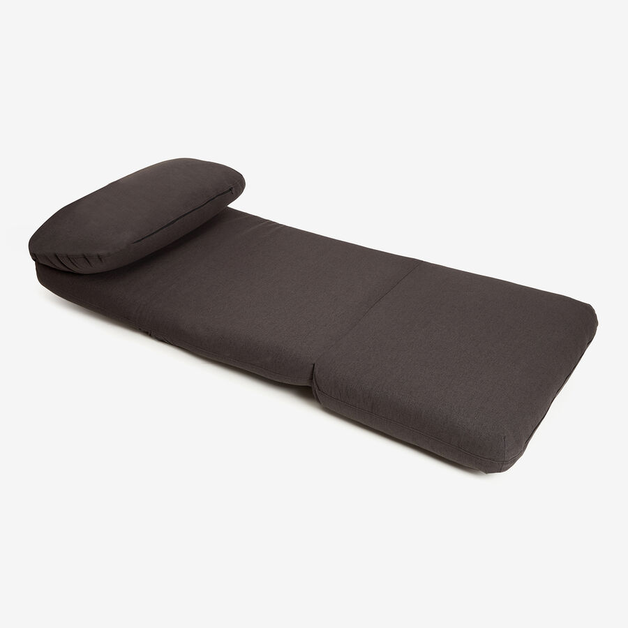 Sofá cama individual gris Ibon 78x82x58cm