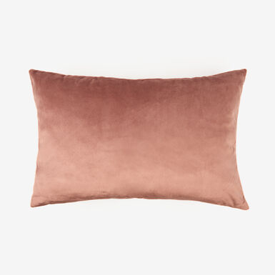 Funda de cojín velvet rosa 30x45cm