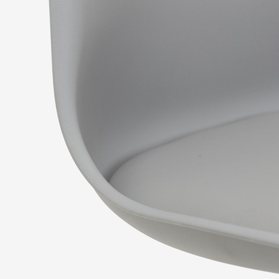 Silla oficina Tulip gris 48x55x45cm