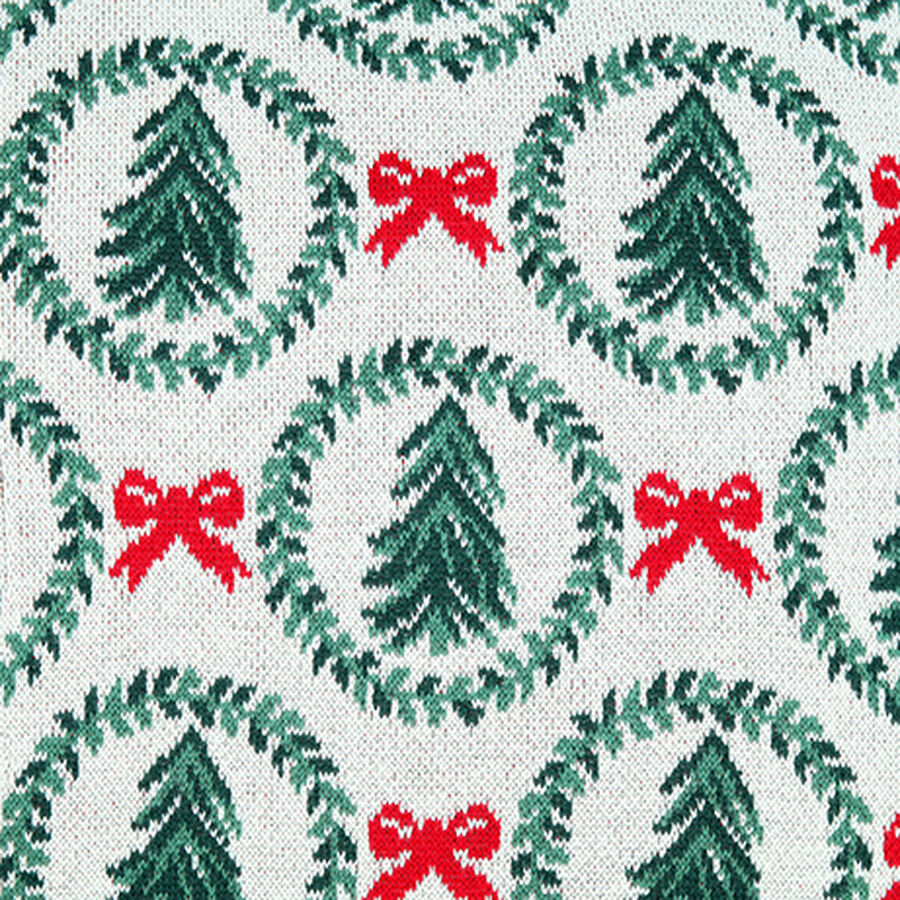 Funda de coj&iacute;n con coronas navide&ntilde;as Merry 45x45cm