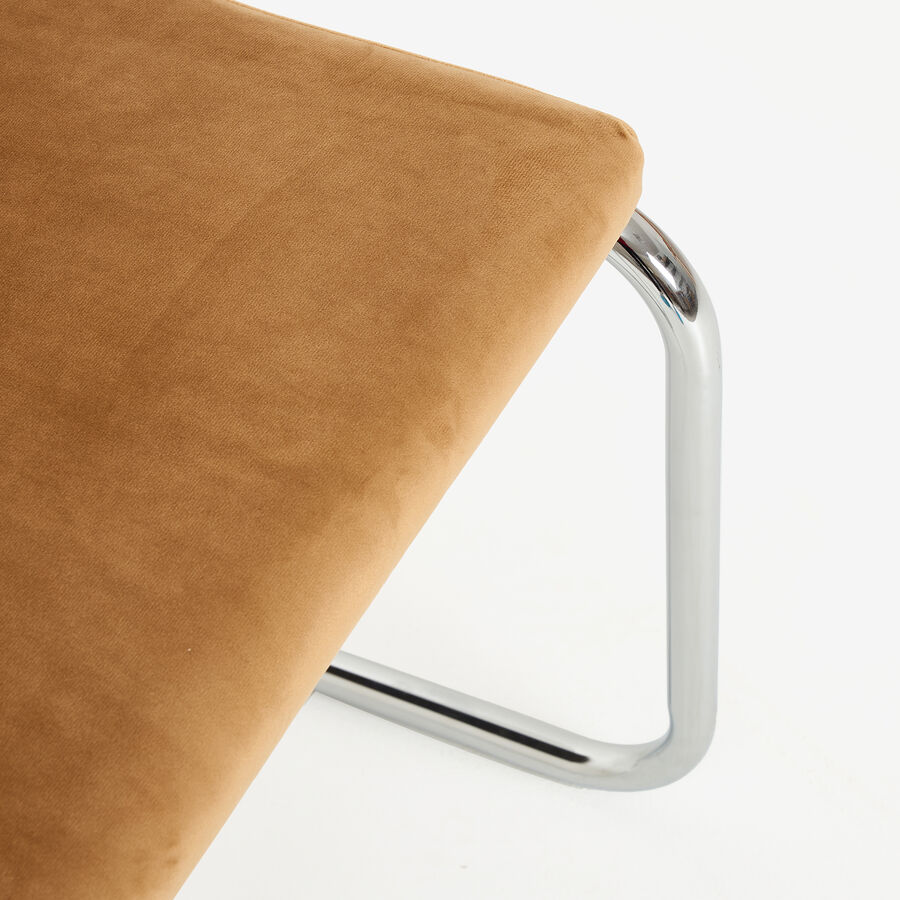 Silla de comedor de madera de olmo y ratán marron Leonor 47,5x63,5x82cm Clau&Chloe