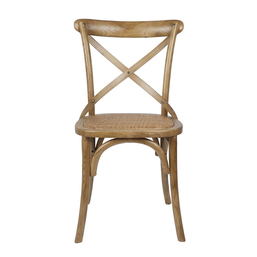 Silla de comedor de madera de olmo Antique 46x42x87cm