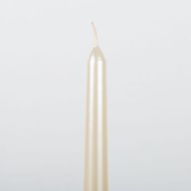 Set de 2 velas para candelabro crema 25cm