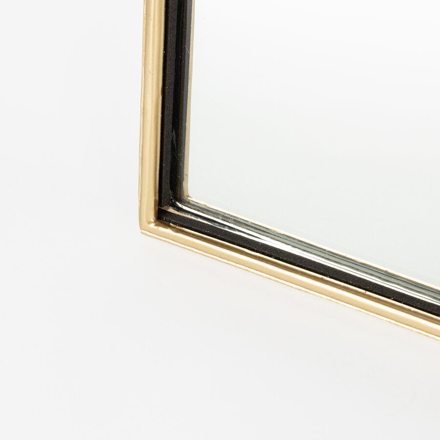 Espejo ventana de hierro dorado Ian 54x74cm