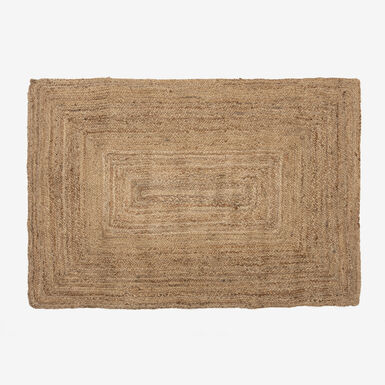 Alfombra rectangular de yute 170x120cm