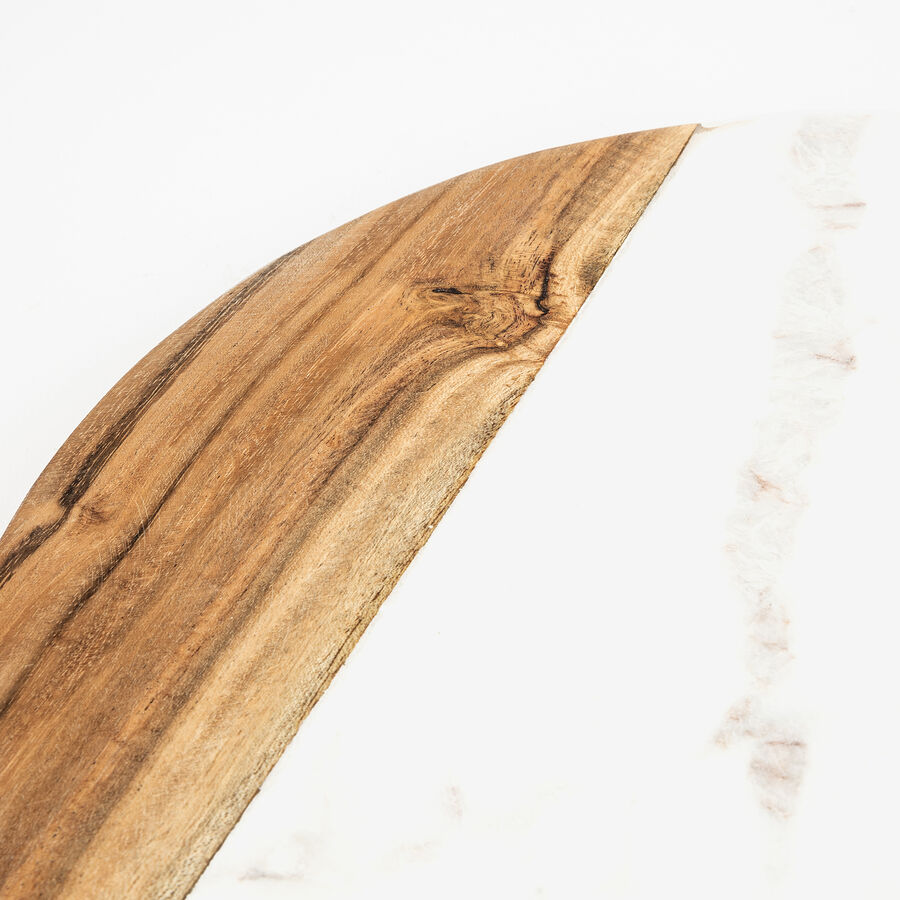 Tabla de m&aacute;rmol y madera 38x30cm