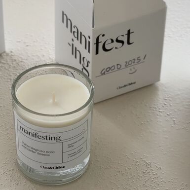 Vela aromática Manifesting 200g Ø9x10cm Clau&Chloe