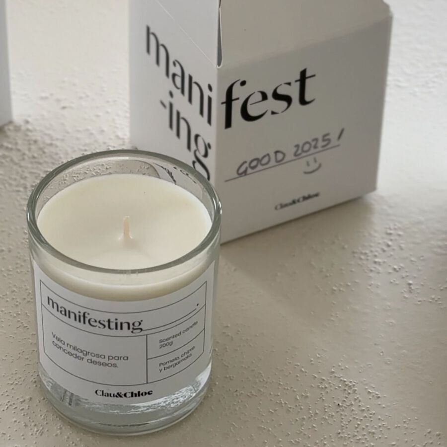 Vela aromática Manifesting 200g Ø9x10cm Clau&Chloe