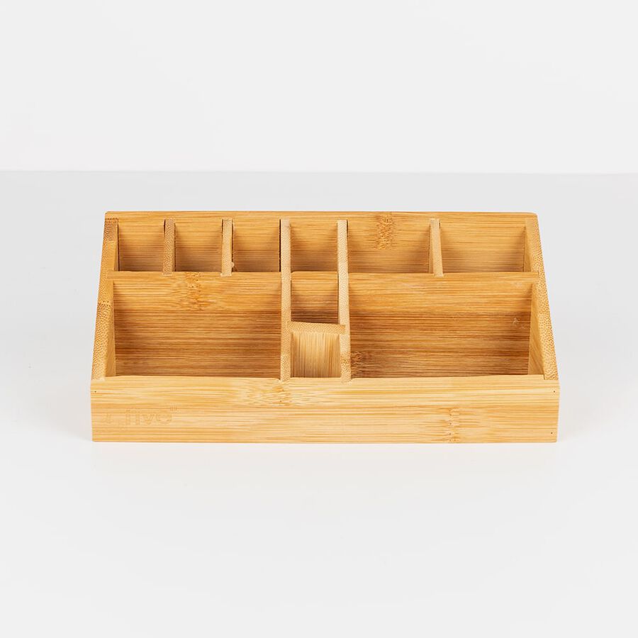 Organizador para cosméticos de bambú 23x9cm