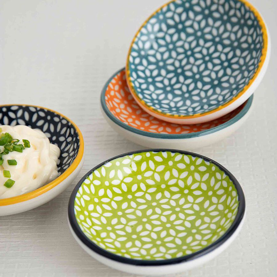 Set de 4 platillos de porcelana Okinawa &Oslash;9cm