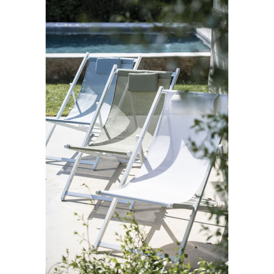 Hamaca de jard&iacute;n azul de aluminio Ereses 101 cm