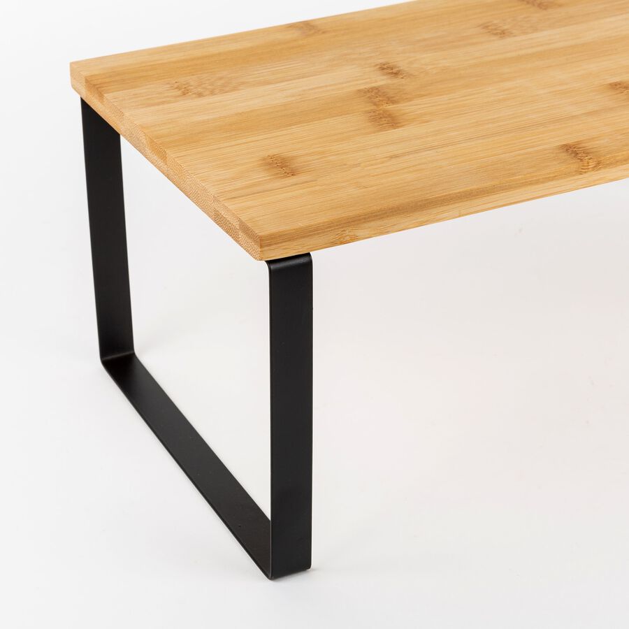 Set de 2 estantes de madera bambú 40x20x16cm