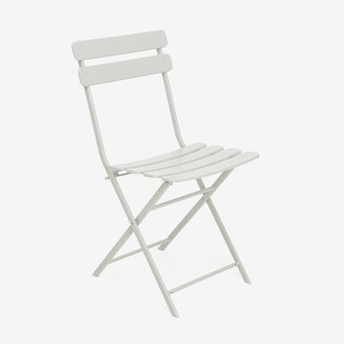 Silla de jardín plegable de metal gris Bistro 40x38x90cm