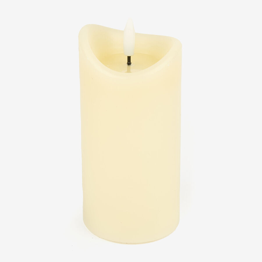 Vela decorativa LED beige &Oslash;7x15cm