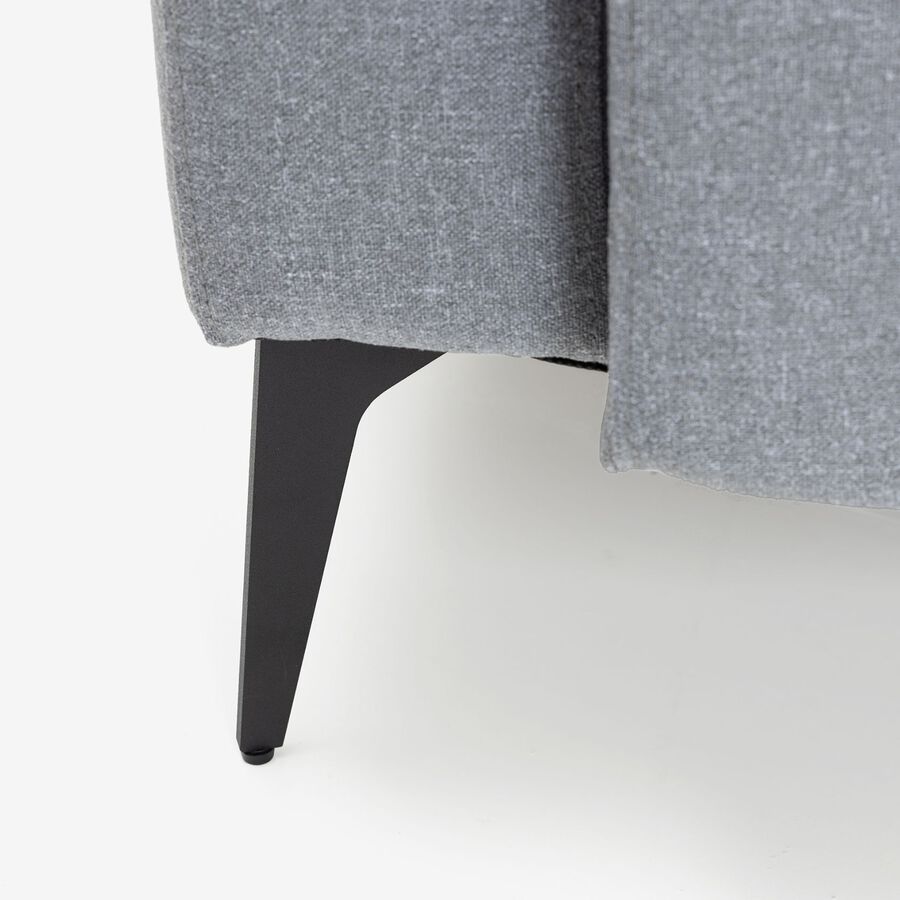 Sofá de 3 plazas gris Milka 201x81cm