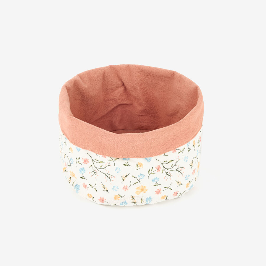 Panera de algod&oacute;n con estampado de flores 15x18cm
