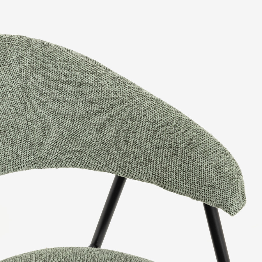 Silla de comedor verde Linda 55x57x82cm Clau&Chloe