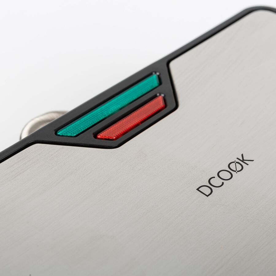Grill de doble placa el&eacute;ctrico gris de metal DCOOK 900W