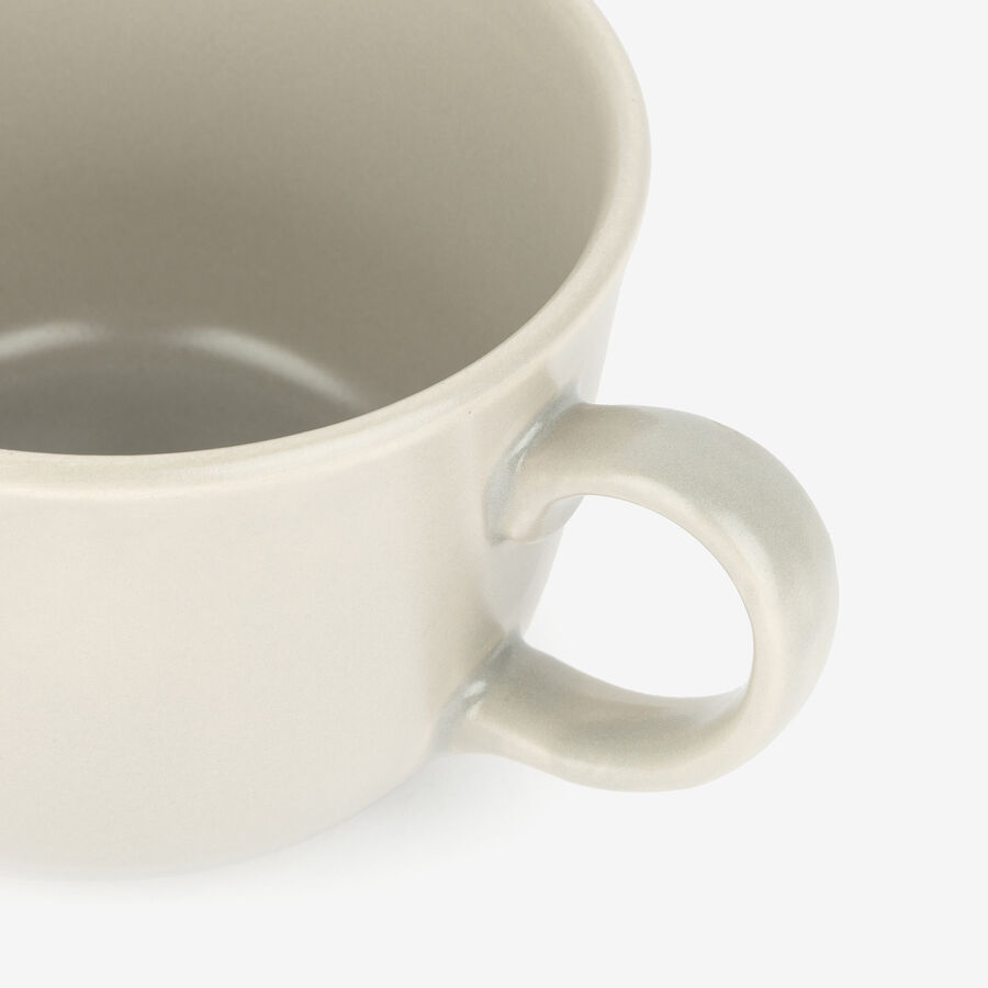 Mug de cer&aacute;mica beige Tatami 45cl