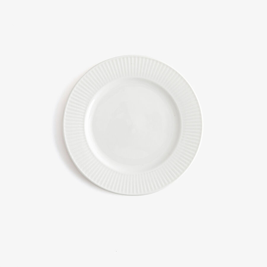 Plato de postre de porcelana new bone china blanco Lara &Oslash;20cm