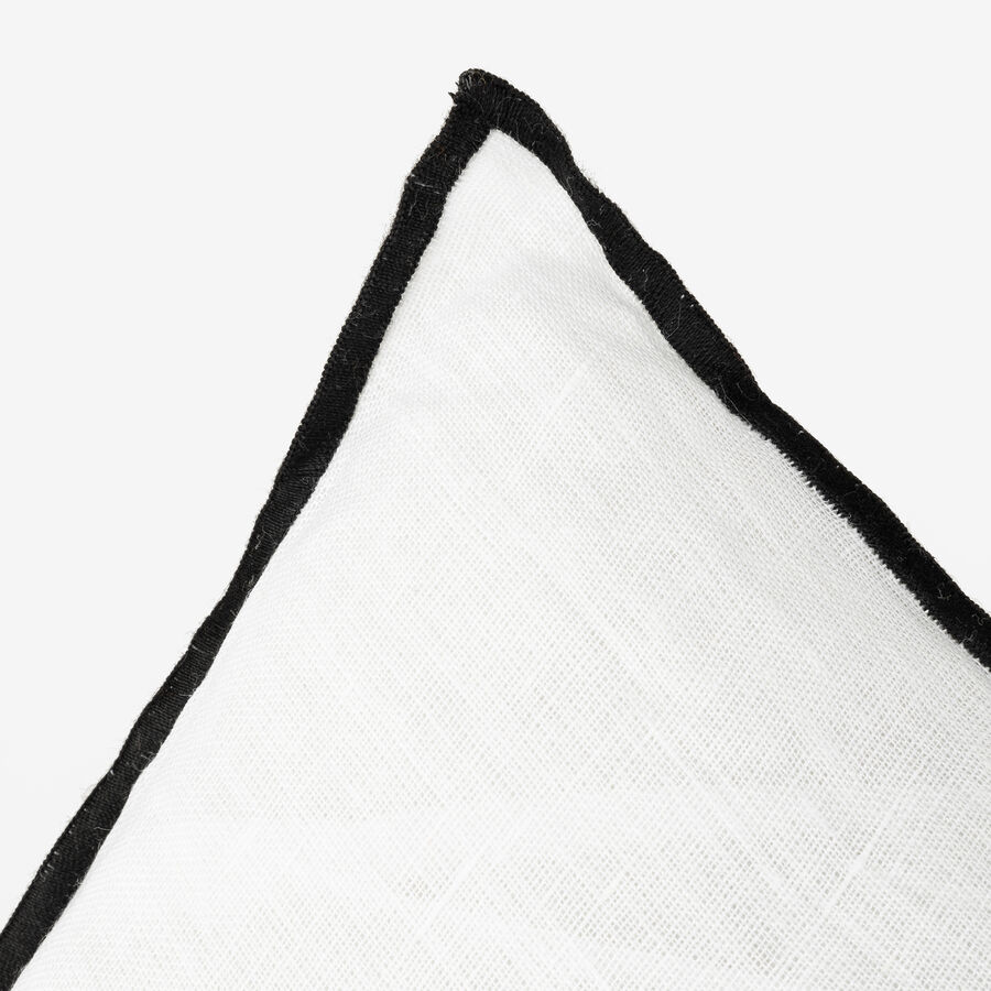 Coj&iacute;n de algod&oacute;n blanco Elijah 40x40cm