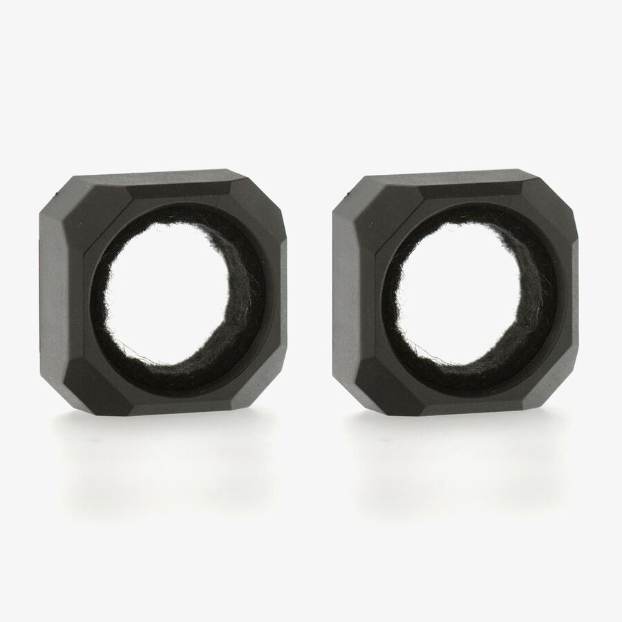 Set de 2 aros antigoteo para vino negro de pl&aacute;stico 