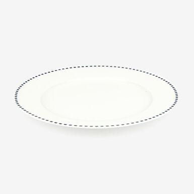 Plato llano de porcelana Blue Square 27cm