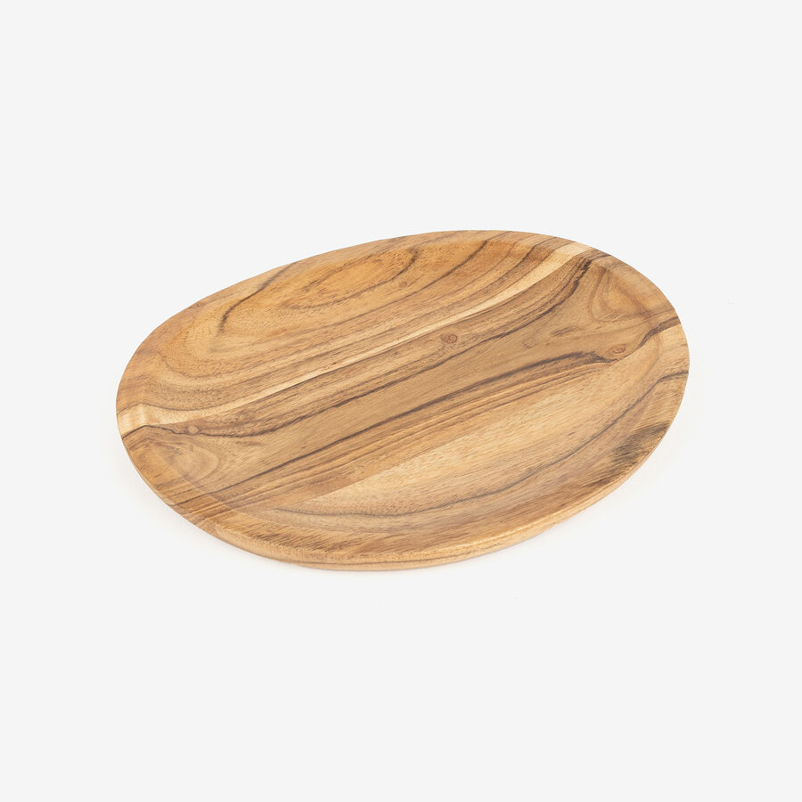 Centro de mesa de madera de acacia Simal 25x20cm