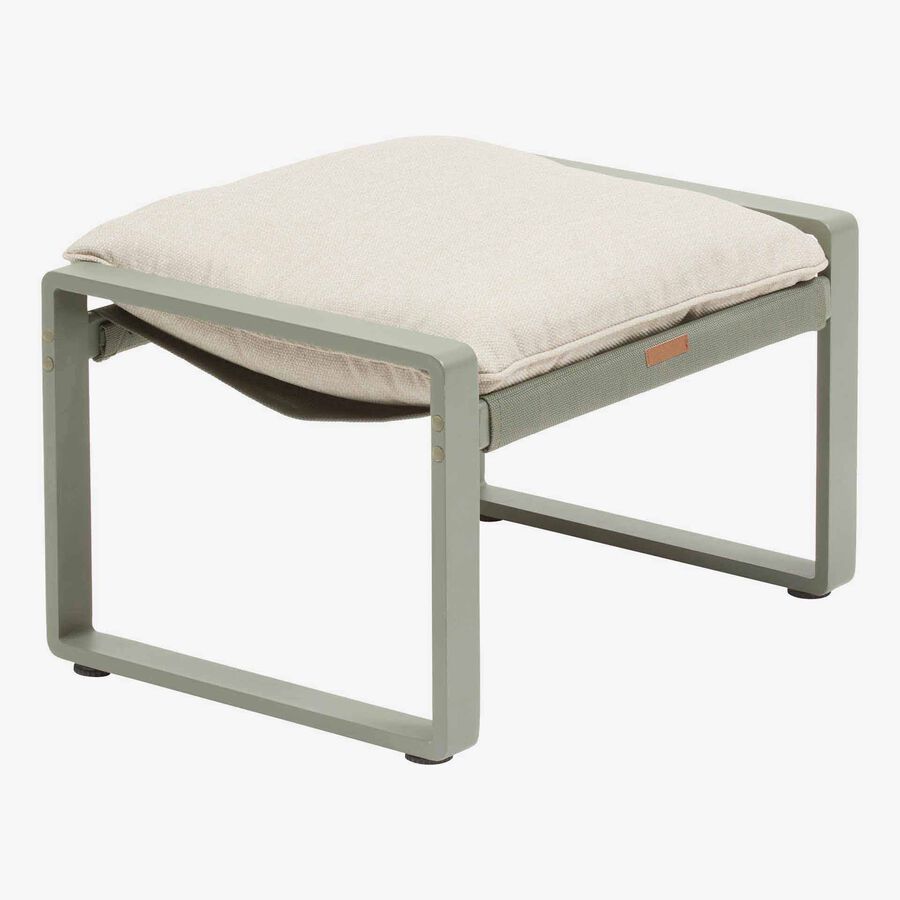 Sillon reclinable de jard&iacute;n de aluminio verde Lambor 151x69x73cm