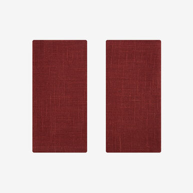 Set de 2 servilletas de algodón vino pespunte crudo Arosa 43x43cm