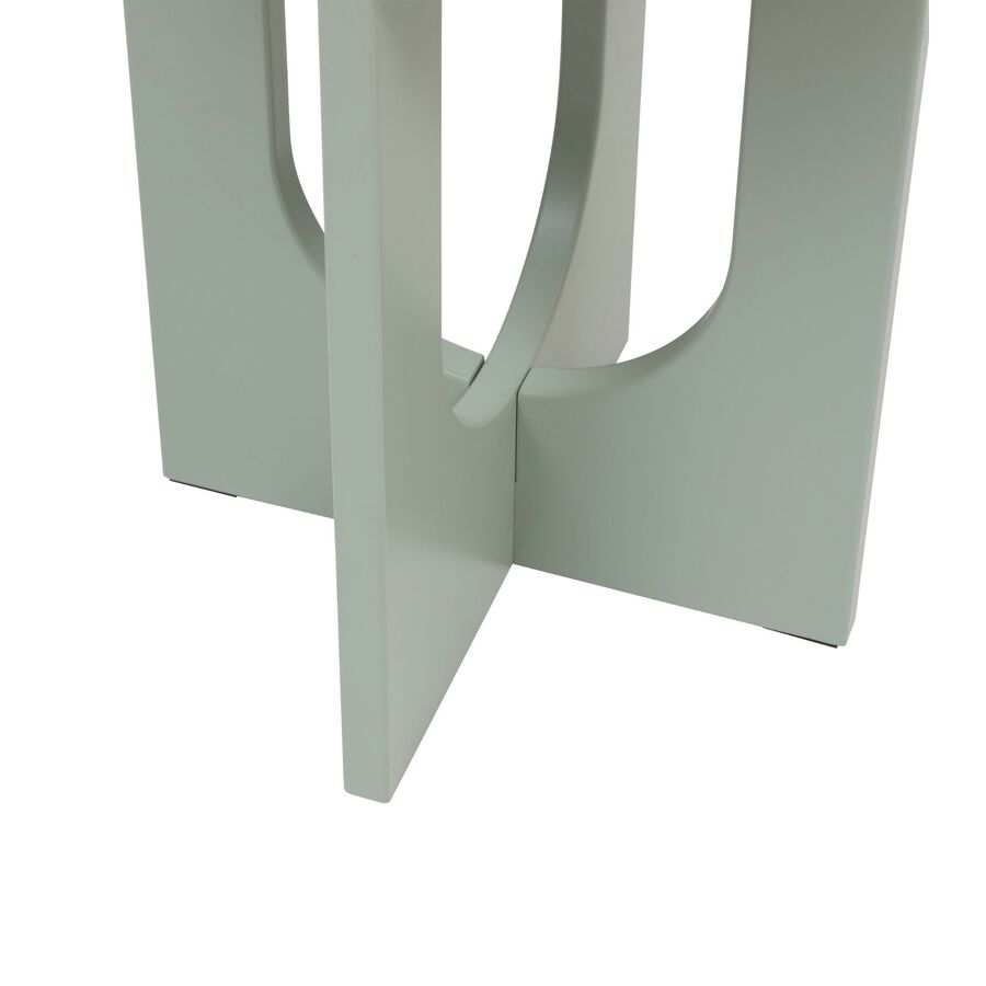 Mesa auxiliar de madera DM verde Camelia &Oslash;40x51cm