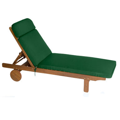 Coj&iacute;n para tumbona verde Bahamas 196x60cm